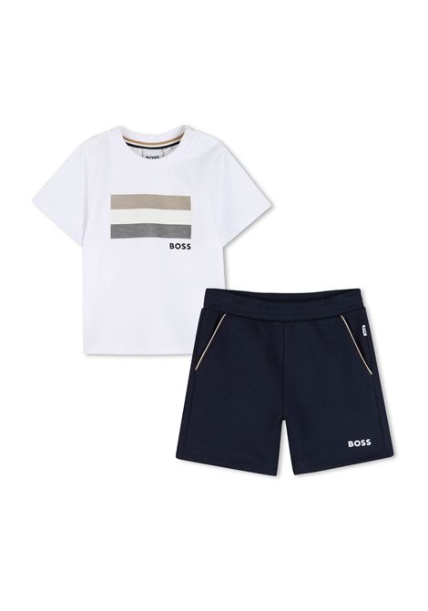 Completo t-shirt e bermuda HUGO BOSS KIDS | J52847849